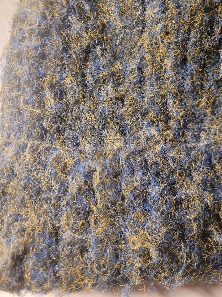 Yeşil Gri Örgü Yün Bere - Görsel 2