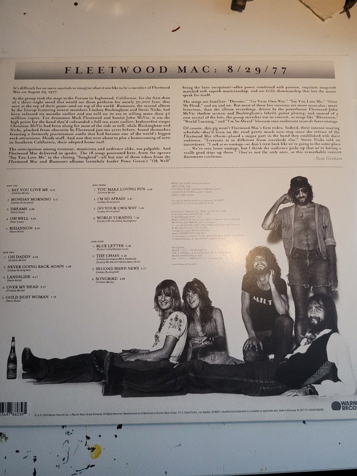 Fleetwood Mac - RUMOURS live plak - Görsel 2