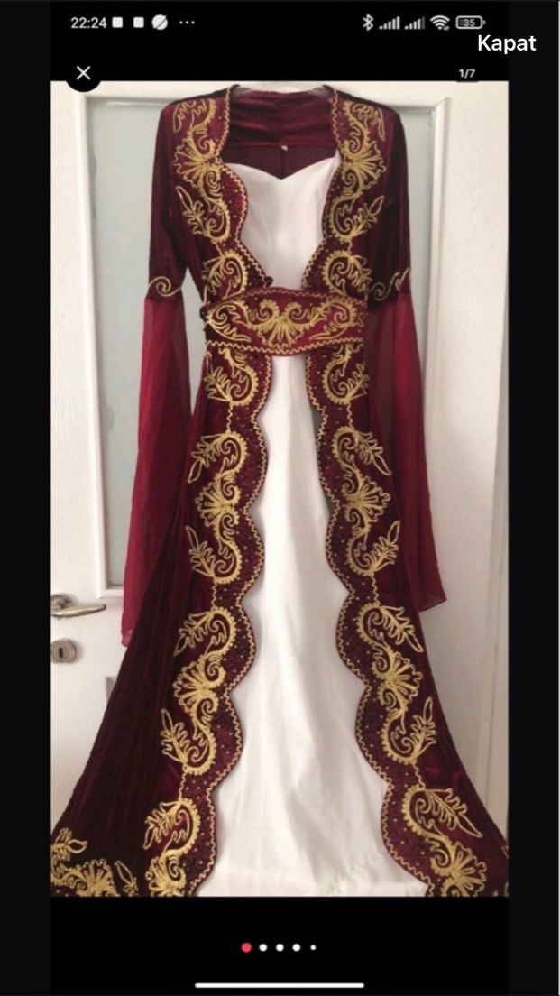 Bordo İşlemeli 

 Bindallı Elbise - Görsel 3