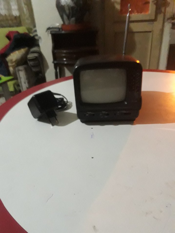 Küçük Siyah televizyon antika genelde  araç için - Görsel 3