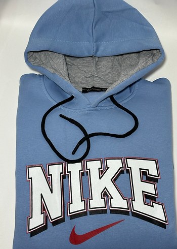 Mavi Kapüşonlu Oversize Sweatshirt - Görsel 3