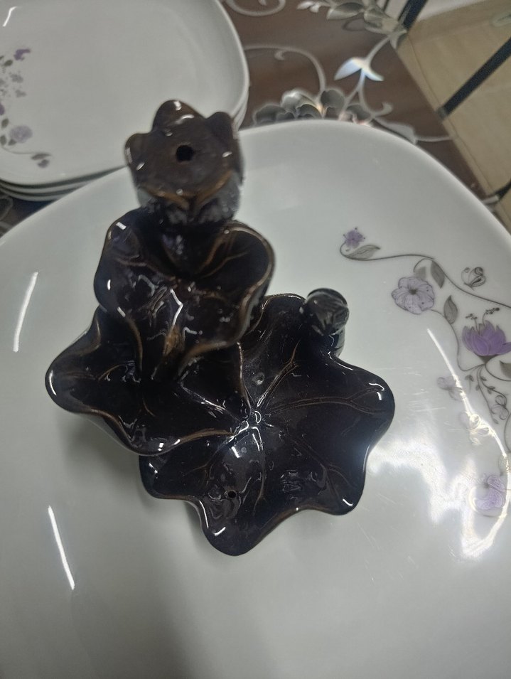 Siyah Kedi Figürlü Dekoratif tütsülük - Görsel 2