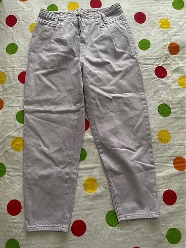 Lila rengi kot pantolon