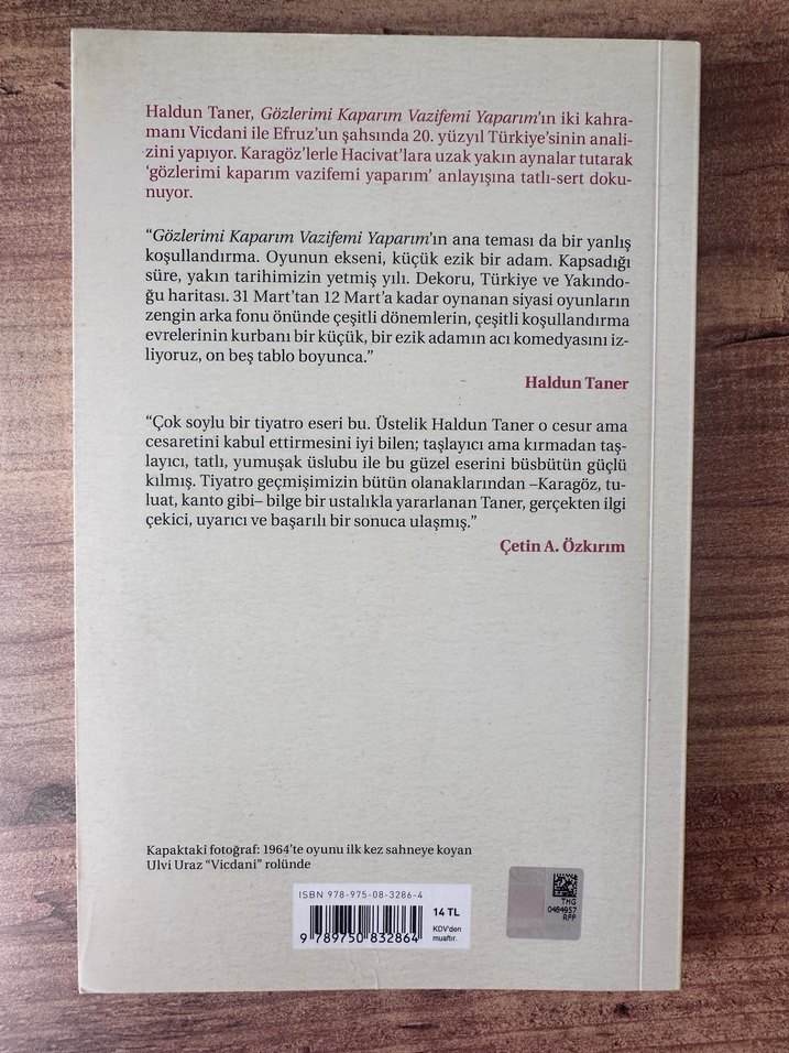 Haldun Taner - Gözlerimi Kaparım Vazifemi Yaparım - Görsel 2