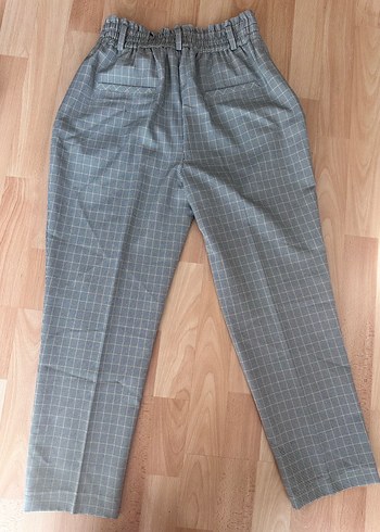 Chıma kumaş pantolon. Kaz ayağı desenli. - Görsel 2