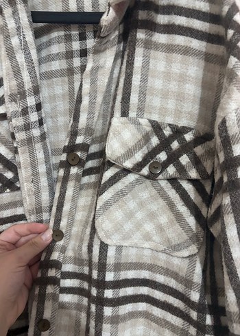 Ekose Desenli Kadın Gömlek - Görsel 2