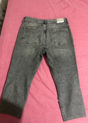 Gri Kadın Kot Pantolon - Görsel 3