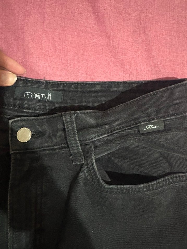 Siyah Kadın Kot Pantolon - Görsel 3