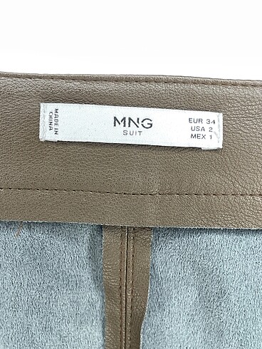 34 Beden kahverengi Renk Mango Midi Etek %70 İndirimli.