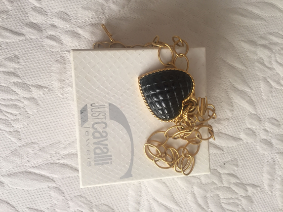 Just Cavalli Just cavalli siyah kalpli kolye
