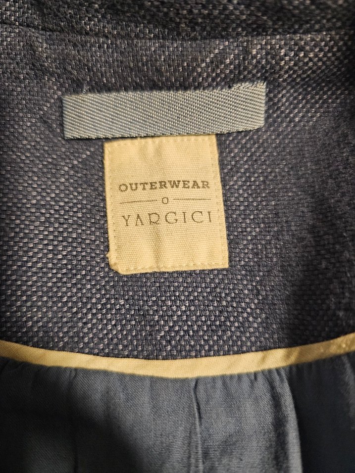 Mavi renk Yargıcı Blazer Ceket - Görsel 3