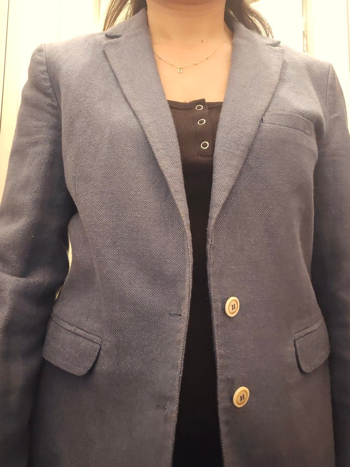 Mavi renk Yargıcı Blazer Ceket - Görsel 5