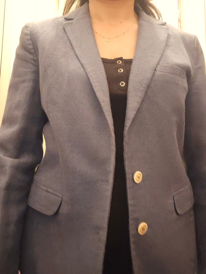 Mavi renk Yargıcı Blazer Ceket - Görsel 4