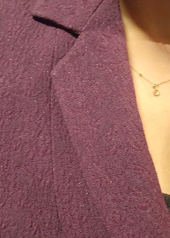 Bordo Kadın Fabrika Ofis Blazeri - Görsel 4