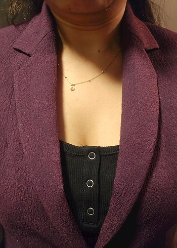 Bordo Kadın Fabrika Ofis Blazeri - Görsel 8