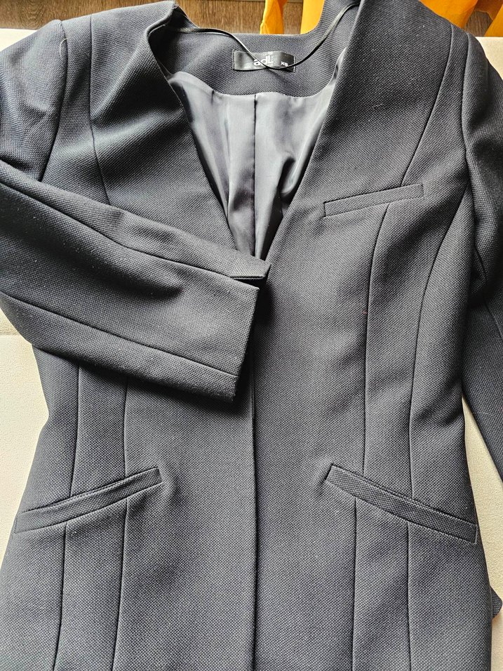 siyah ADL marka kalın Kadın Blazer - Görsel 5