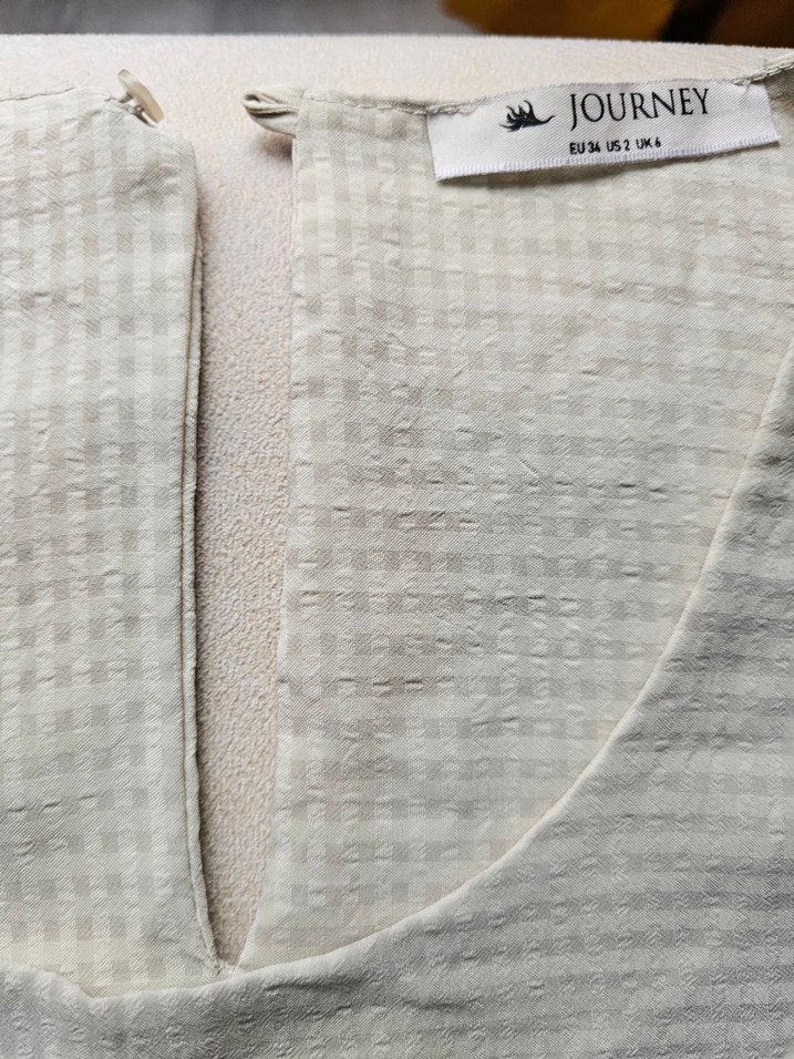 açık sarı Bluzu, Kayık Yaka journey bluz - Görsel 3