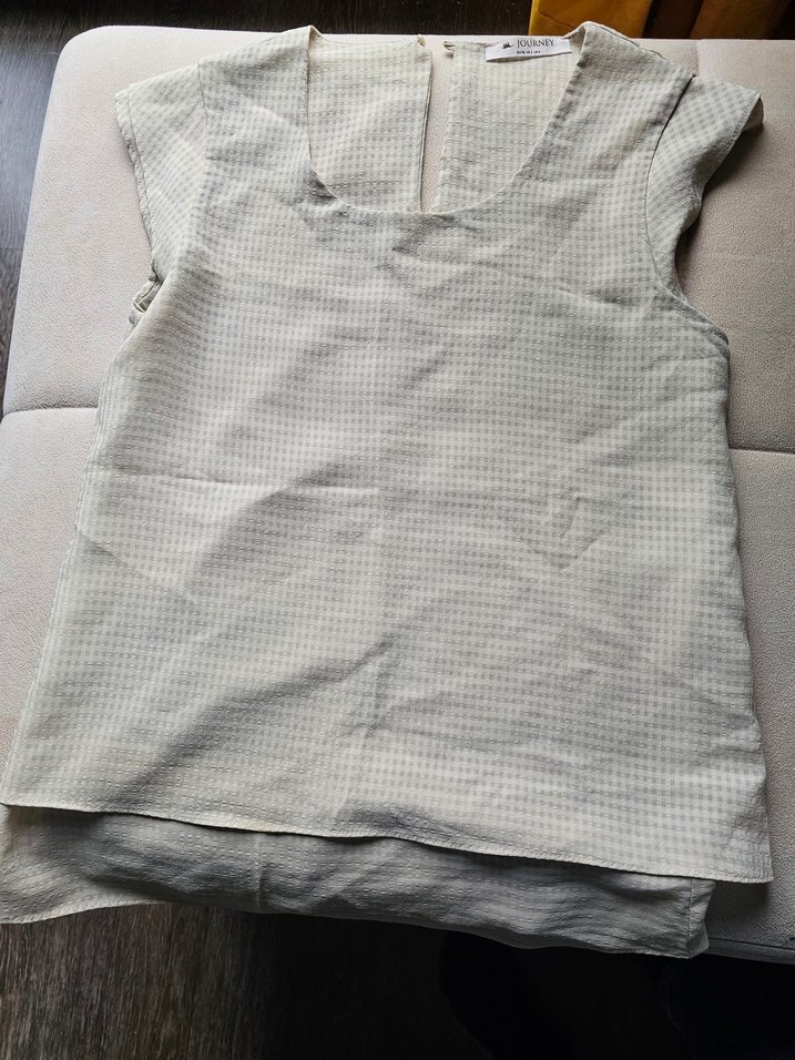 açık sarı Bluzu, Kayık Yaka journey bluz - Görsel 2