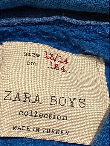 13-14 Yaş Beden lacivert Renk Zara erkek çocuk sweat