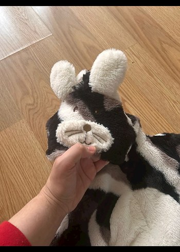 Kürk Detaylı Zebra Desenli Bebek Tulumu - Görsel 4