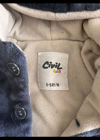 Gri Kürklü Erkek Çocuk Mont - Görsel 4