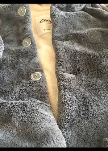 Gri Kürklü Erkek Çocuk Mont - Görsel 3