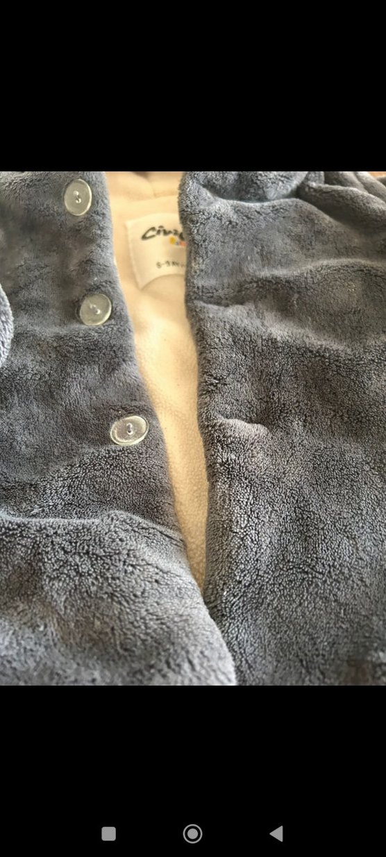 Gri Kürklü Erkek Çocuk Mont - Görsel 3