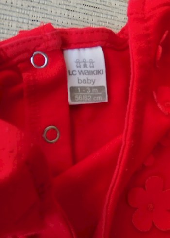 Kolsuz Kırmızı Kız Çocuk Elbise - Görsel 3