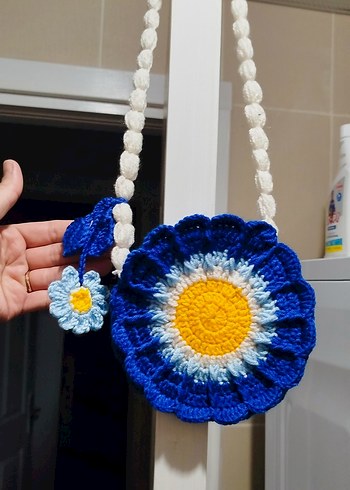 Renkli Çiçekli Bohem Çanta - Görsel 2