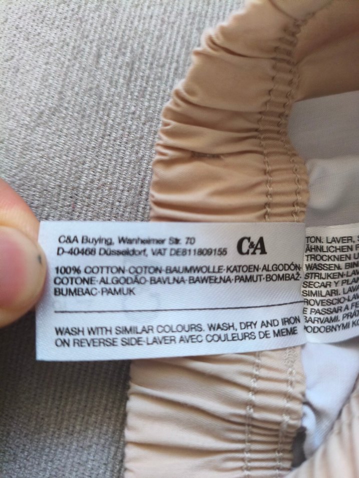 C&A Kız Çocuk Kargo Cepli Bej Bol Kesim Pantolon - Görsel 2