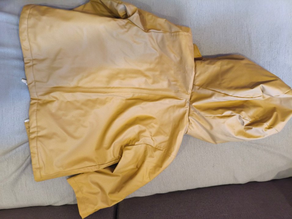 Zara Kürklü Bej Kız Çocuk Yağmurluk Mont - Görsel 3