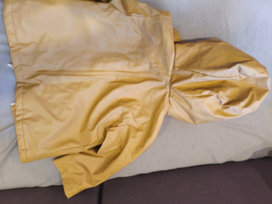 Zara Kürklü Bej Kız Çocuk Yağmurluk Mont - Görsel 4