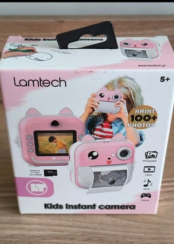 Lamtech 5+ Yaş Çocuk Fotoğraf Makinesi Pembe - Görsel 5