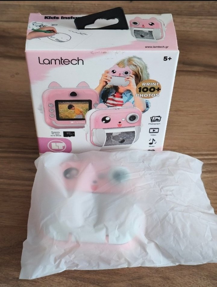 Lamtech 5+ Yaş Çocuk Fotoğraf Makinesi Pembe - Görsel 2