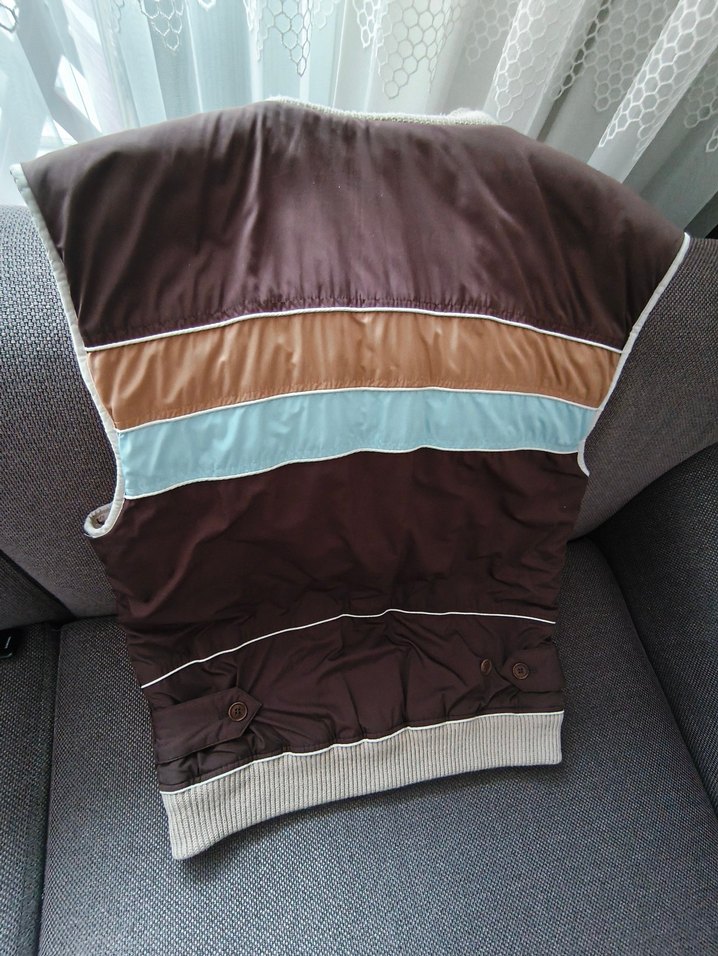 Guess Kahverengi Fermuarlı Yüksek Yakalı Erkek Yelek - Görsel 3