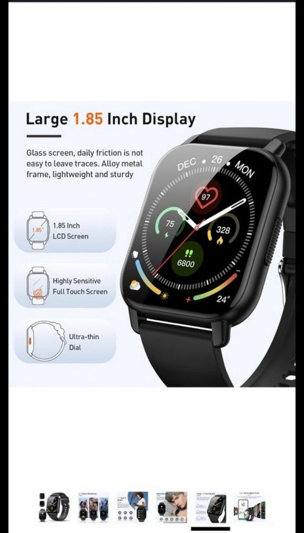 Smart Watch Siyah Akıllı Saat - Görsel 4