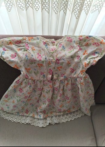 LCW Çiçek Desenli Pamuklu Kız Elbise - Görsel 2