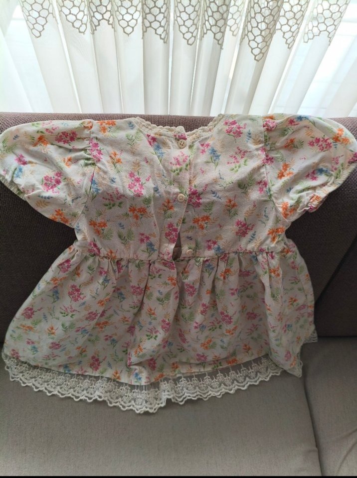 LCW Çiçek Desenli Pamuklu Kız Elbise - Görsel 2