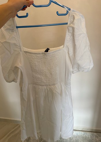 H&M beyaz elbise - Görsel 2
