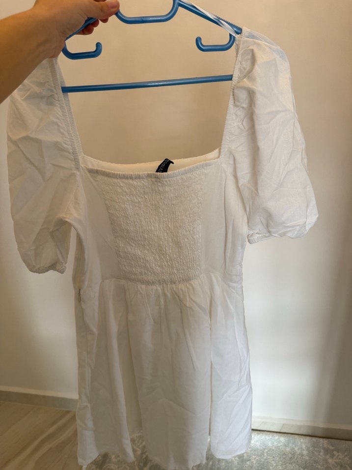 H&M beyaz elbise - Görsel 2