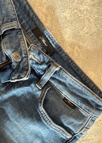 Kadın Mavi Kot Şort - Görsel 2