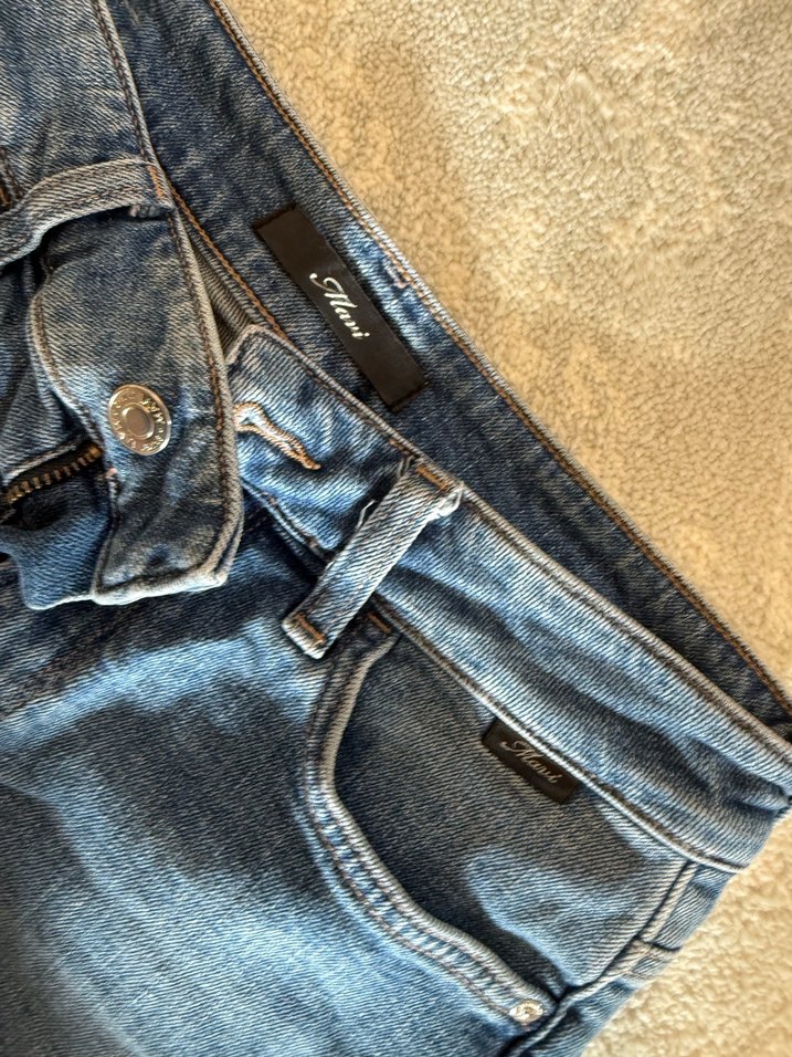 Kadın Mavi Kot Şort - Görsel 2