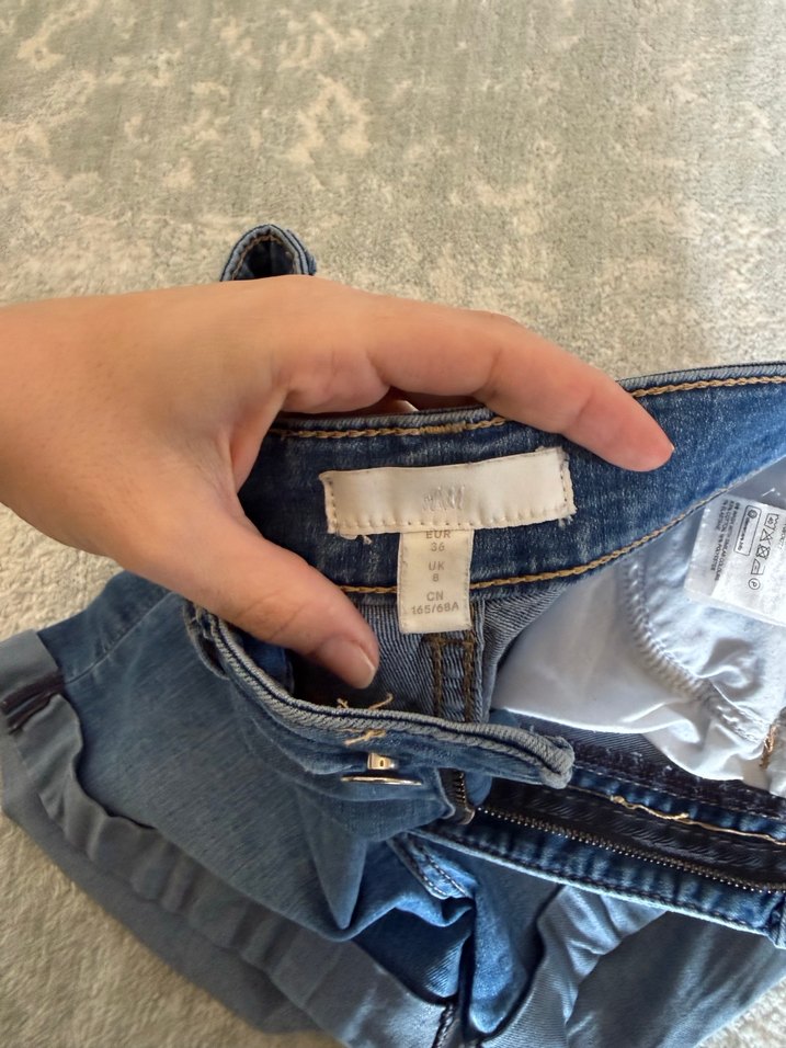 Kadın Kısa Kot Şort hm - Görsel 2