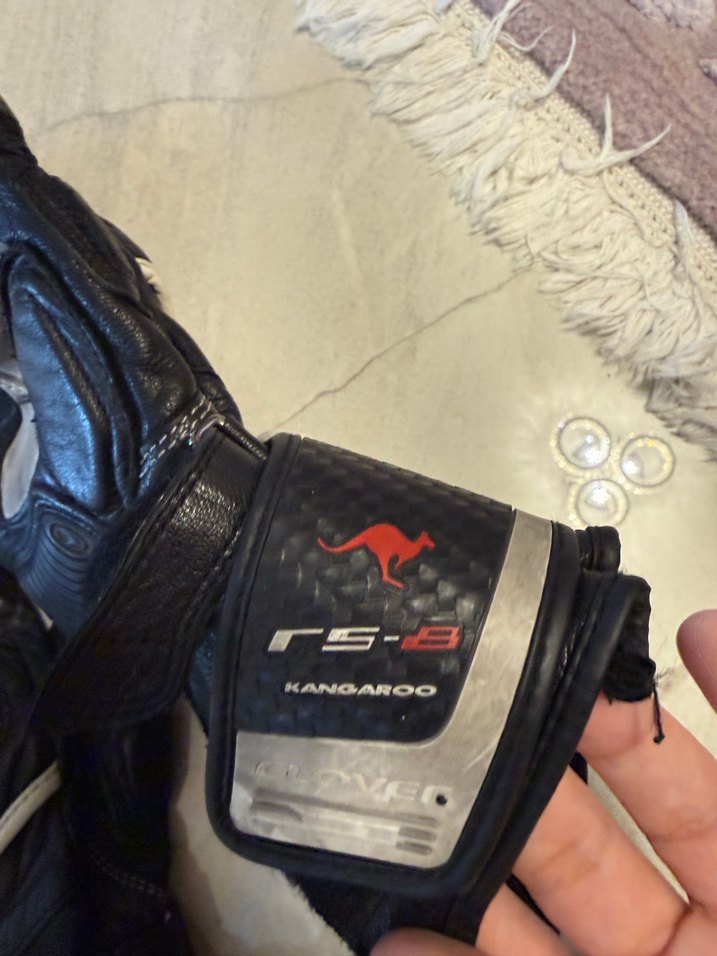 Carbo Flame Kanguru derisi motorsiklet eldiveni - Görsel 4