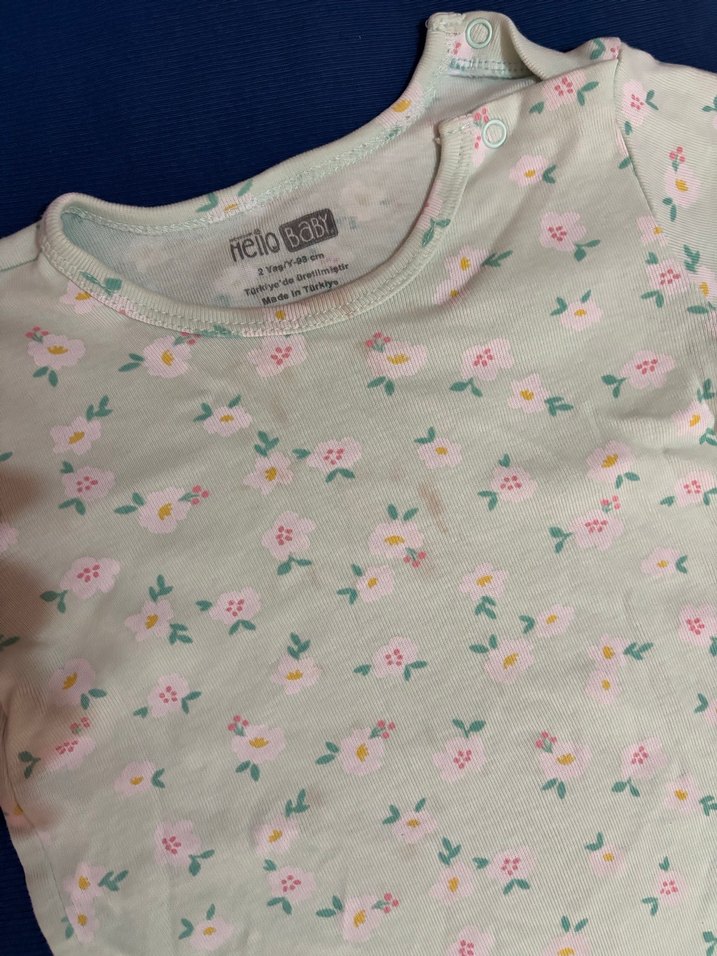 HelloBaby Suyeşili Uzun Kollu, Çıtçıtlı Bebek Kız Body - Görsel 2