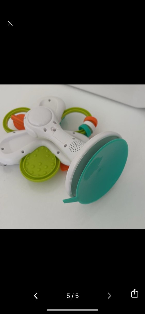 Mama Sandalyesi Vantuzlu, Figürlü, Sesli, Hareketli Çıngırak - Görsel 5