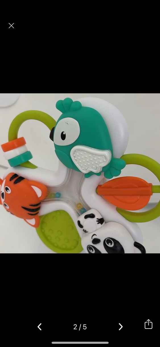 Mama Sandalyesi Vantuzlu, Figürlü, Sesli, Hareketli Çıngırak - Görsel 2