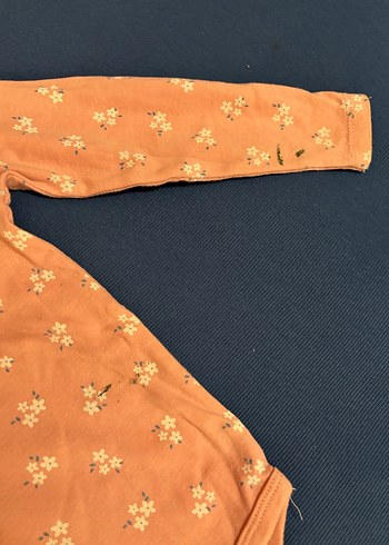 HelloBaby Uzun Kollu Pembe Çiçekli Bebek Body - Görsel 2