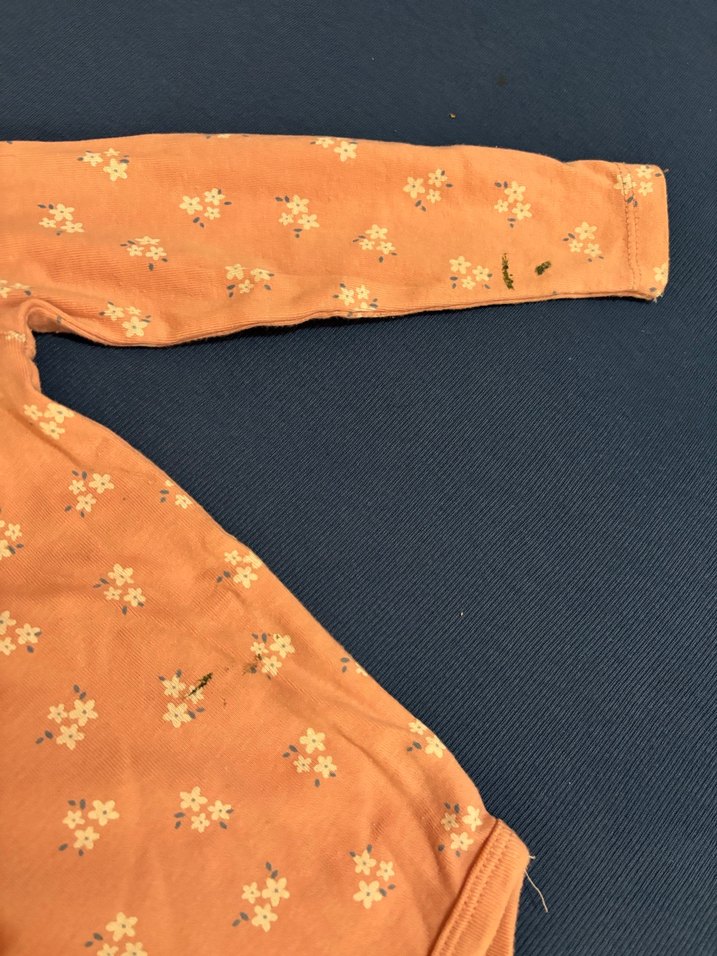 HelloBaby Uzun Kollu Pembe Çiçekli Bebek Body - Görsel 2