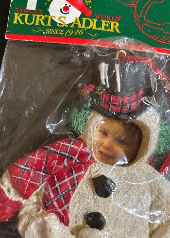 KURTS ADLER Yılbaşı Kardan Adam Fotoğraflı Magnet - Görsel 2